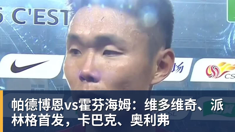 帕德博恩vs霍芬海姆:维多维奇、派林格首发,卡巴克、奥利弗 帕德博恩vs霍芬海姆:维多维奇、派林格首发,卡巴克、奥利弗