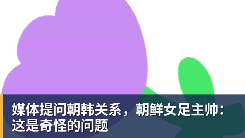媒体提问朝韩关系,朝鲜女足主帅:这是奇怪的问题 媒体提问朝韩关系,朝鲜女足主帅:这是奇怪的问题